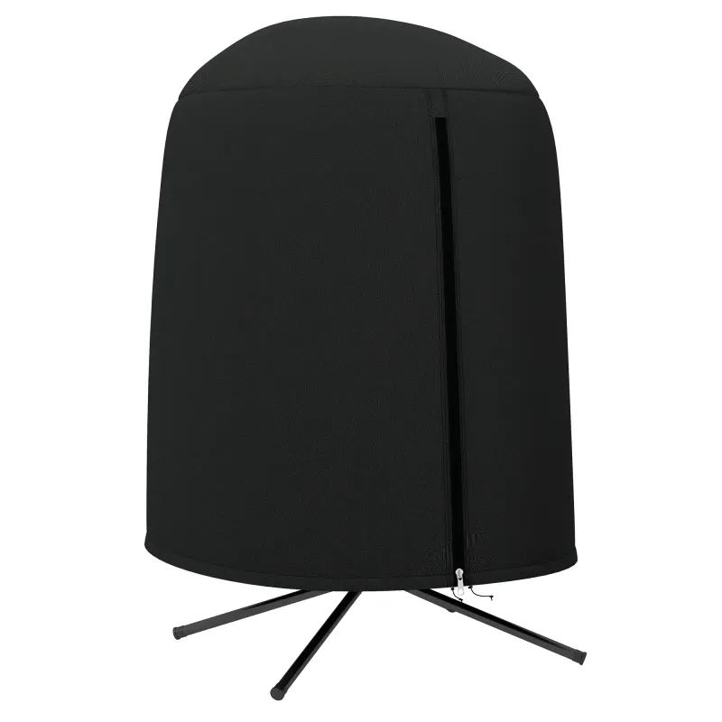 Schutzhülle für Hängesessel, wasserdicht, staubdicht, Polyester, Ø128 x 190 cm, Schwarz