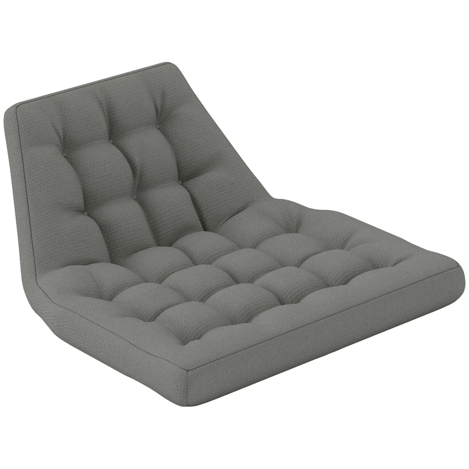 Sitzkissen, Auflage für Hängekorb und Schaukelstühle, Outdoor-Polsterkissen, Grau