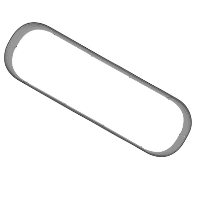 Hochbeet Pflanzenbeet, modulares Hochbeet, geschützte Kanten, Design ohne Boden, 195 x 62 x 30 cm, Silber