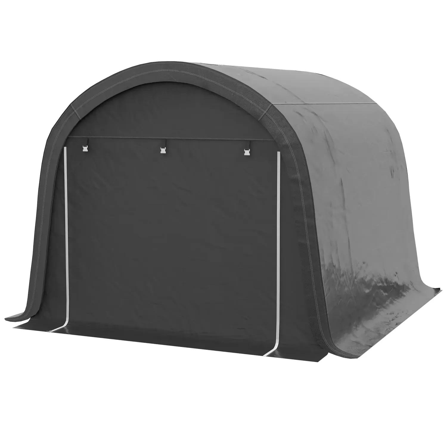 3x3m Lagerzelt für Motorrad, Quad, Velo, Gartengeräte, Dunkelgrau
