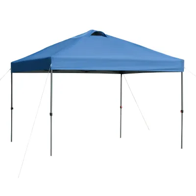 Garten-Pavillon, Faltpavillon, Festzelt, Gartenzelt, 2,95 x 2,95 x 2,64 m, Blau