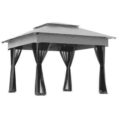 Pop-Up Gartenpavillon faltbar wasserdichter Anti-UV Moskitonetze + Transporttasche