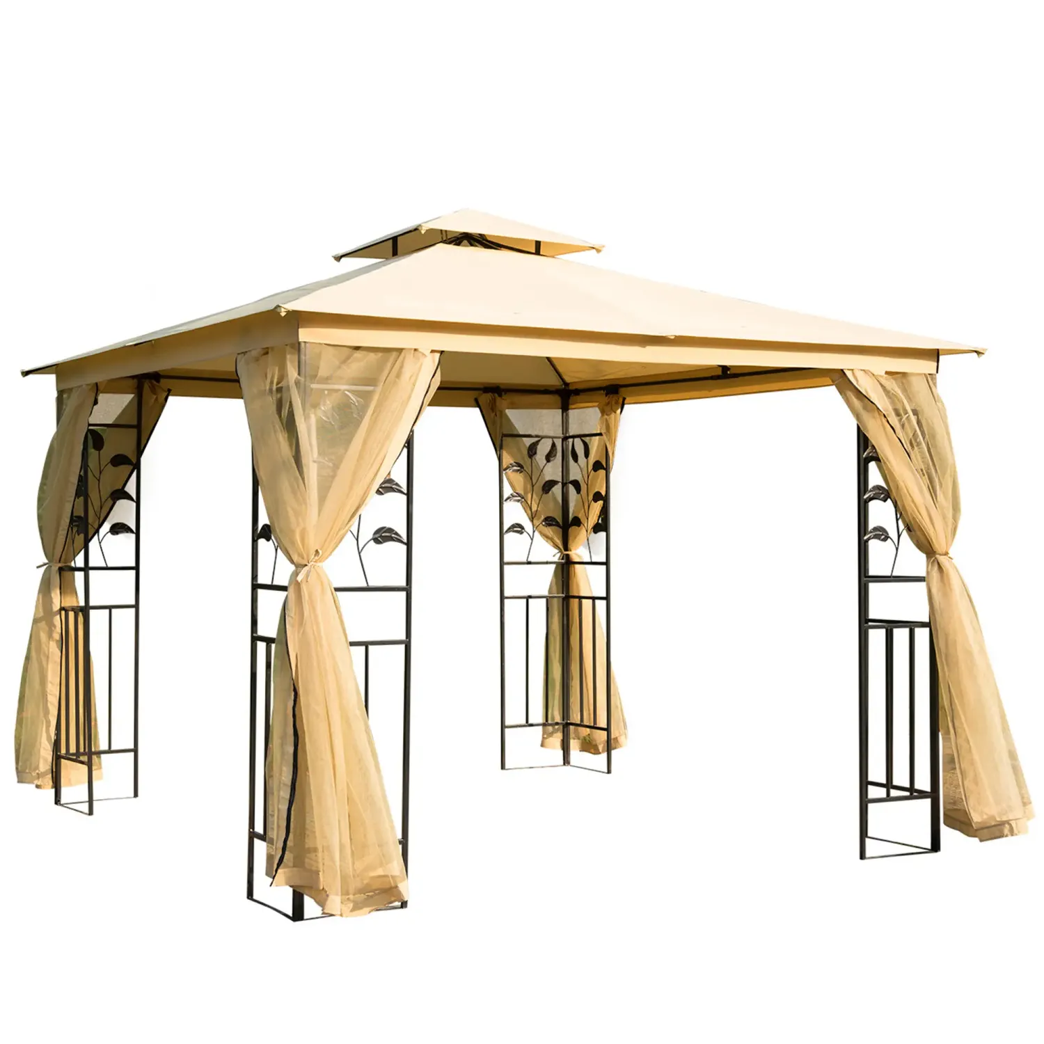 Luxus Pavillon  3x3 m Gartenpavillon Partyzelt Festzelt Gartenzelt Pagode