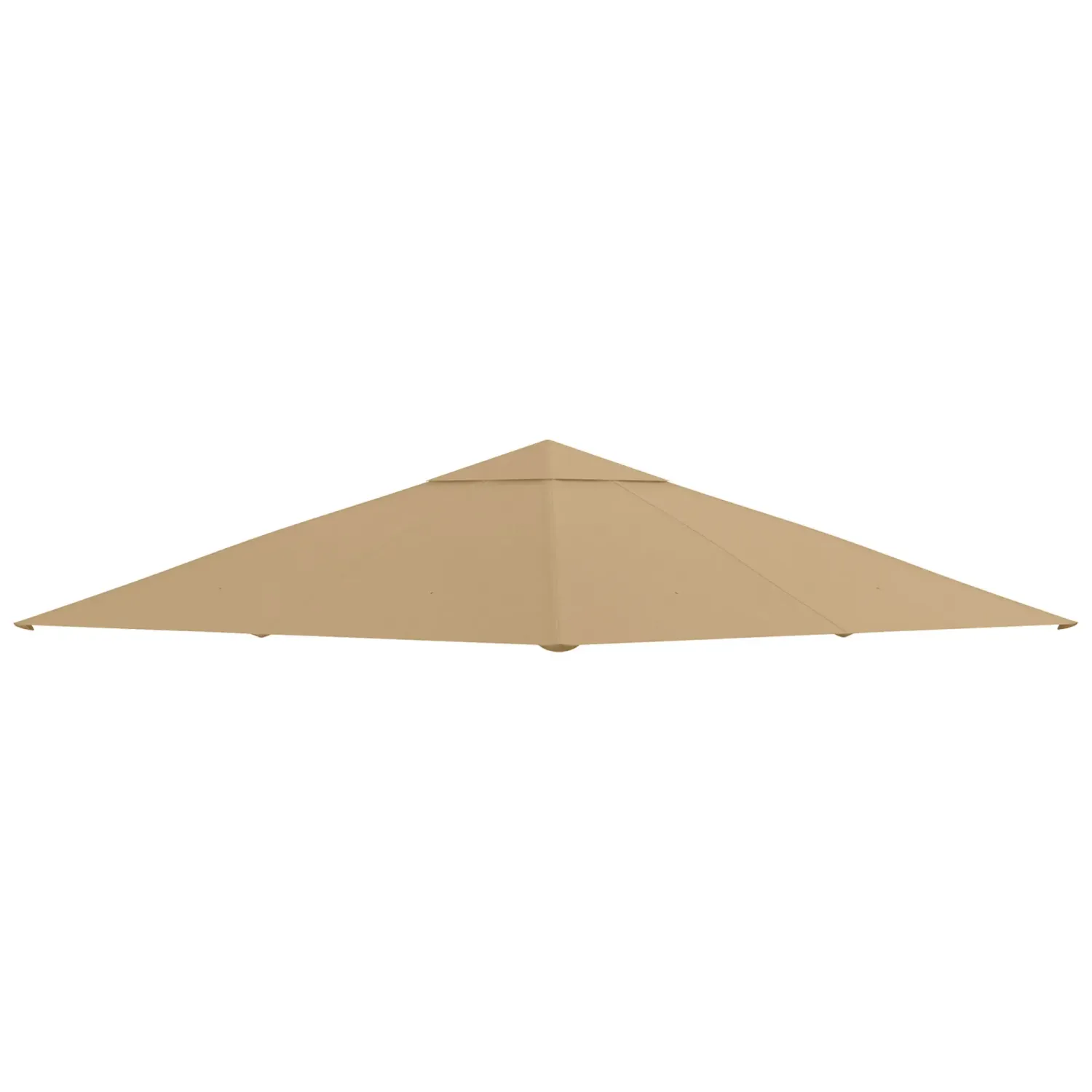 Pavillondach, Ersatzdach für Pavillon, Beige, 2,98 x 2,95 m