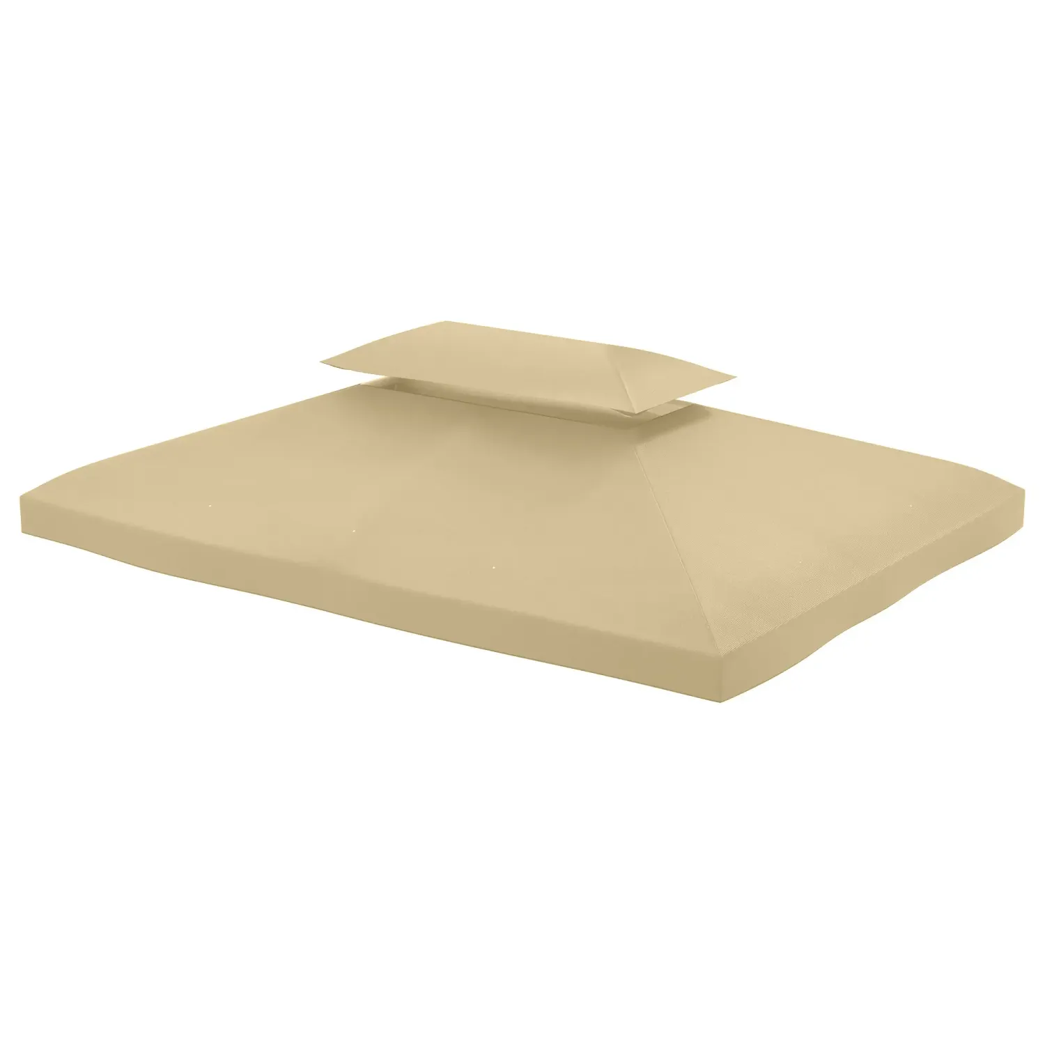 Hochdichtes Ersatzdach für Pavillon Gartenpavillon Zelt 3 x 4 m Beige