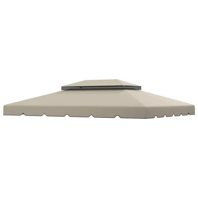 Ersatzdach für Pavillon Partyzelt Festzelt Polyester 4 x 3 m beige