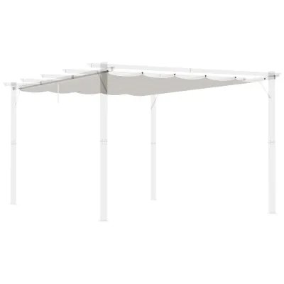 Ersatzdach für Pergola Sonnensegel 4 x 3 m - Creme
