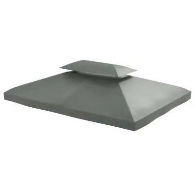 Ersatzdach für Pavillon 3x4m wasserabweisend Dunkelgrau