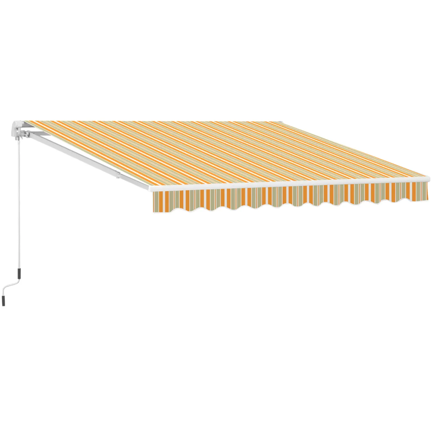 Markise Alu-Markise Sonnenstore Gelb + Cremeweiss 3 x 2,5m