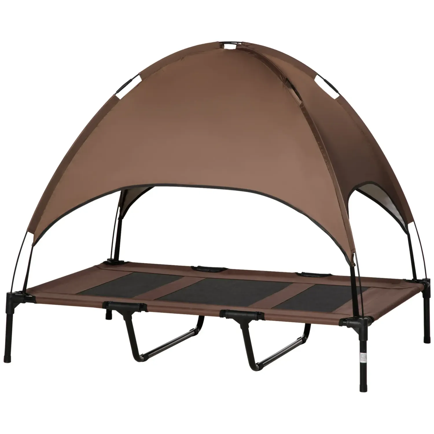 Hundebett mit Baldachin Haustierbett 122 x 92 x 108 cm