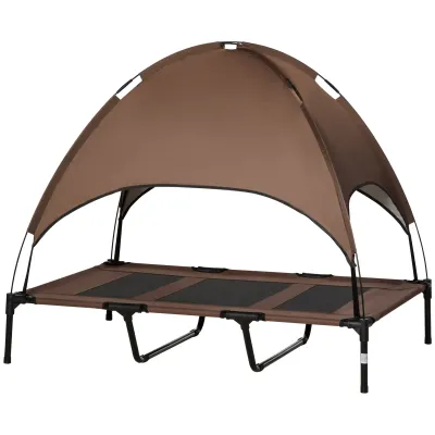 Hundebett mit Baldachin Haustierbett 122 x 92 x 108 cm