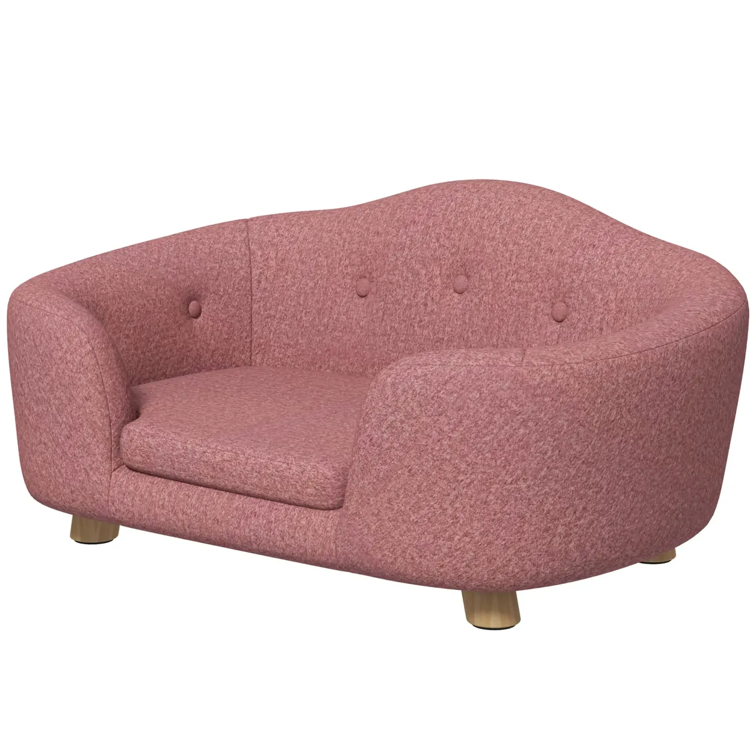 gemütliches Hundesofa, Hundebett, 70 cm x 47 cm x 30 cm rosa