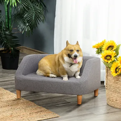 Hundesofa Hundebett skandinavisch 75 x 55 x 39 cm - Grau