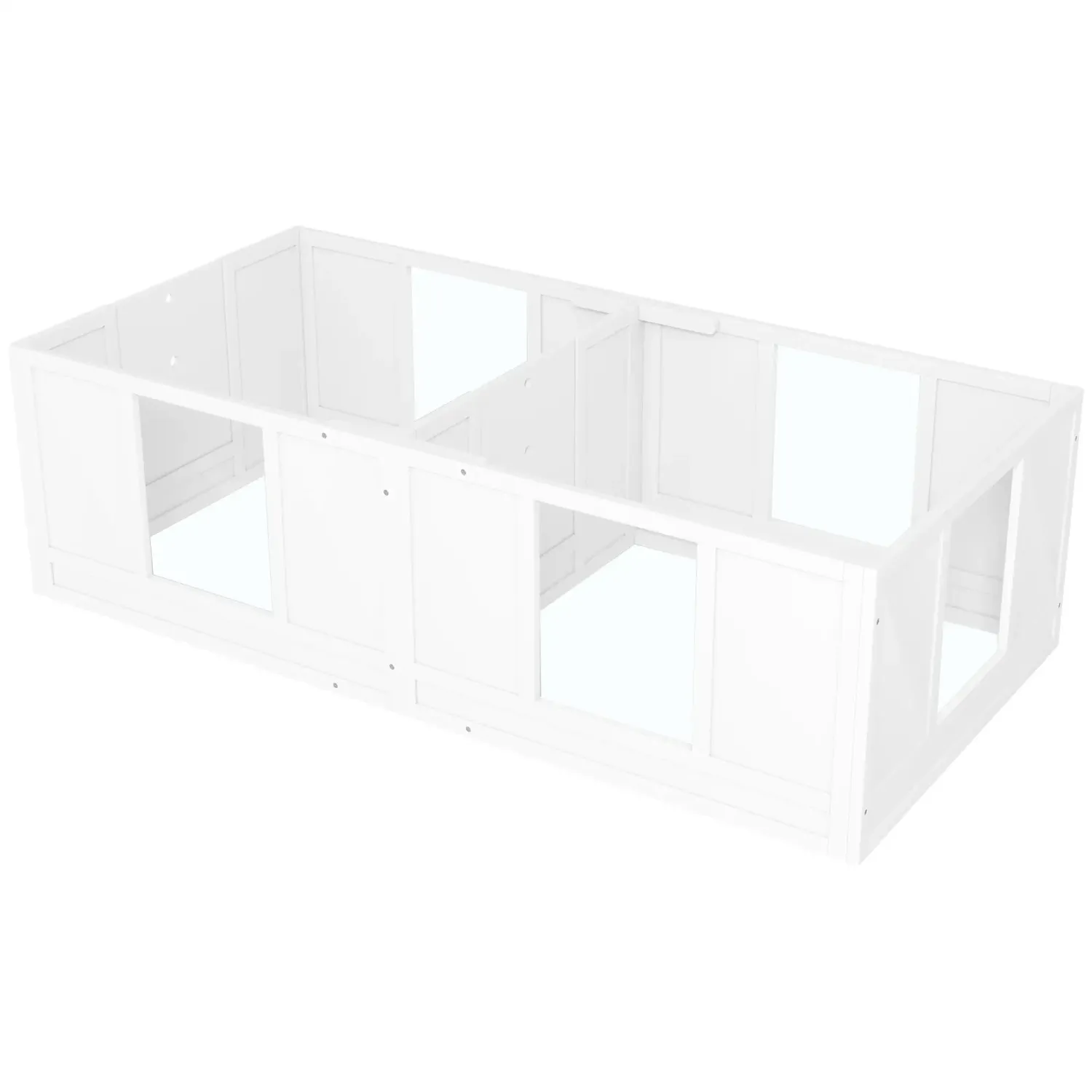 Welpenbox, Wurfbox für Hunde, 2-Raum-Design, 164 x 80 x 48 cm