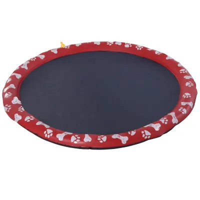 Hundepool, Wasser-Spielpool, rutschfest, robust, tierfreundlich, Ø170 cm, Rot