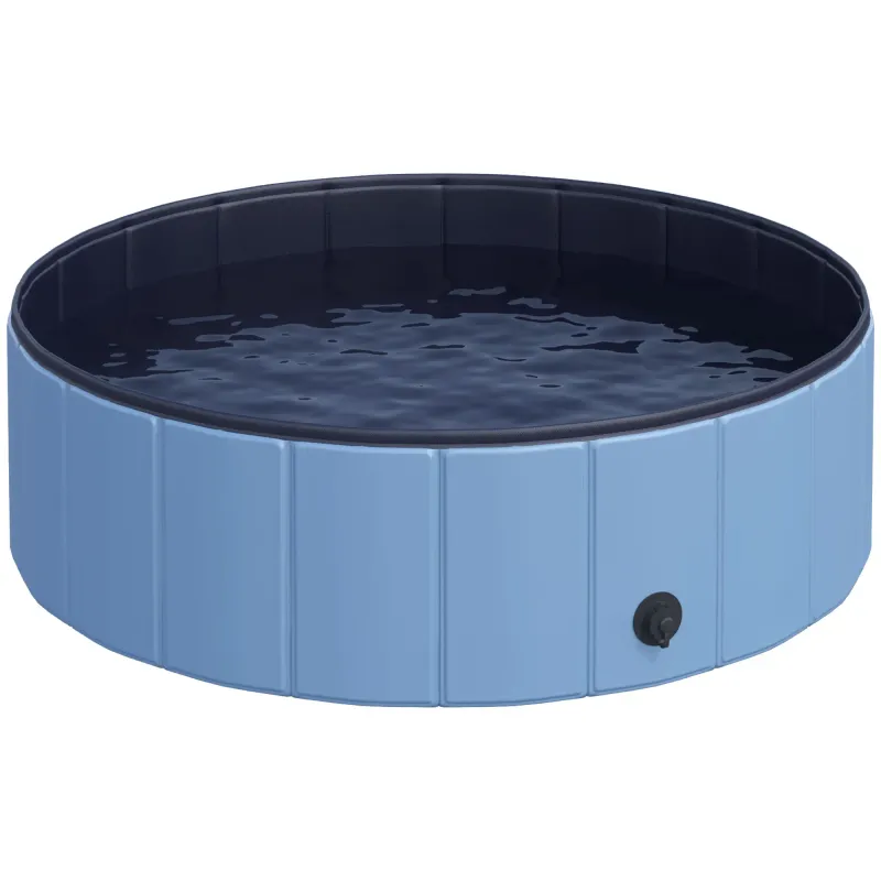 Hundepool Planschbecken für Hunde Blau Ø100 x H30 cm ideal für heisse Tage im Garten