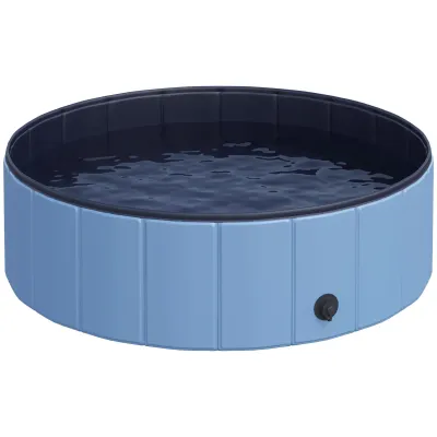 Hundepool Planschbecken für Hunde Blau Ø100 x H30 cm ideal für heisse Tage im Garten