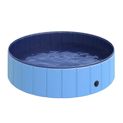 Hundepool Planschbecken für Hunde Blau Ø120 x H30 cm ideal für heisse Tage im Garten