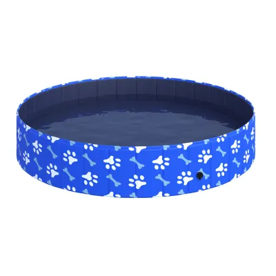 faltbarer Hundepool, Planschbecken für Hunde bis 65 kg Ø160 x 30 cm
