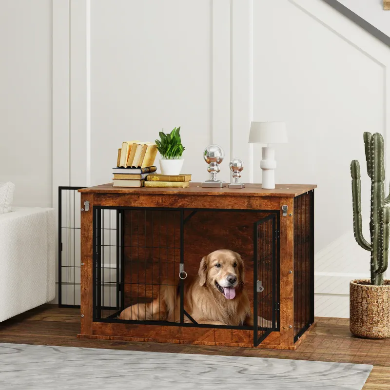 Heim-Hundebox Braun – Sicherer Transport & Stilvoller Rückzug