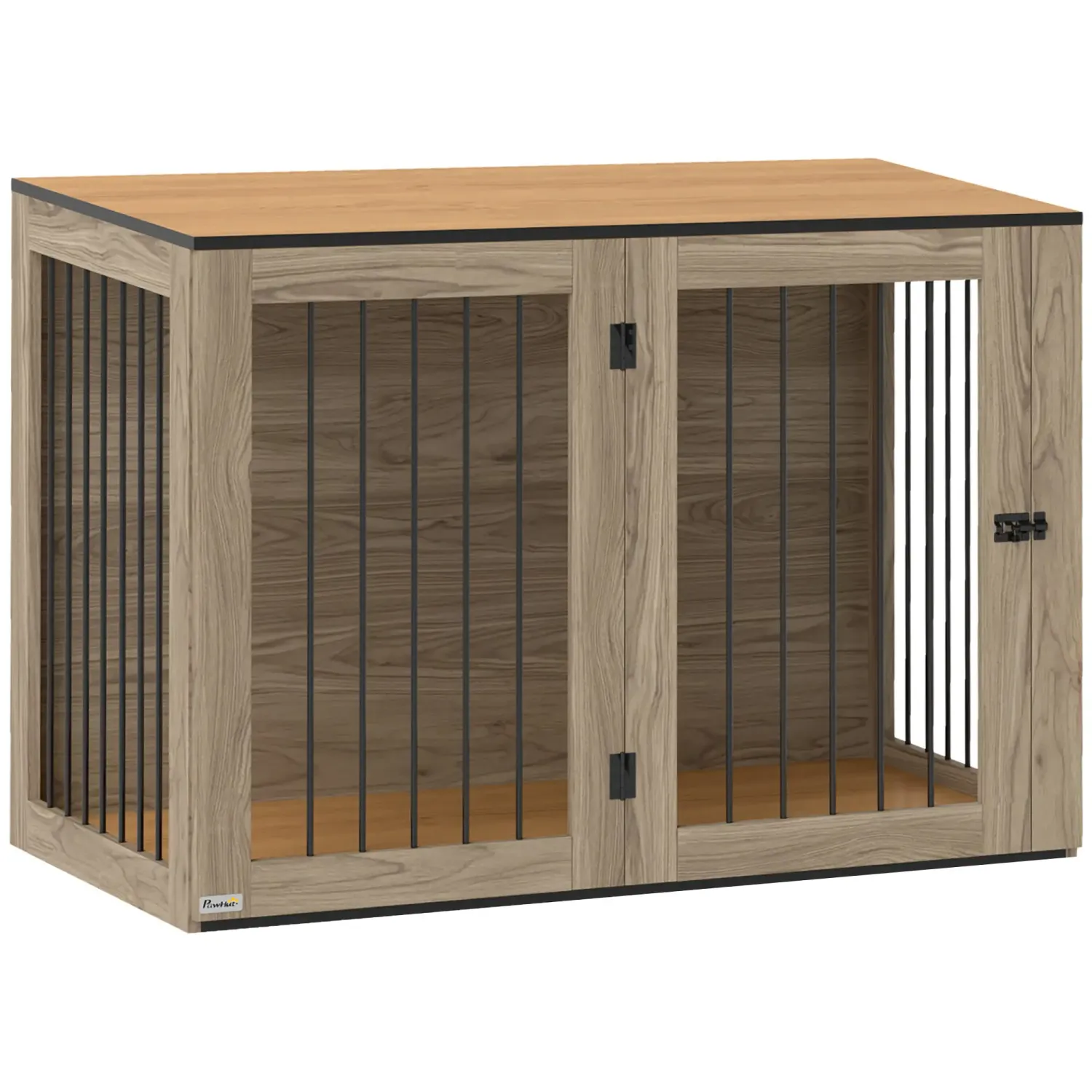 Hundebox, Hundekäfigfür grosse Hunde, Hundehütte, Indoor, Eiche
