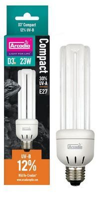 D3 Compact 23 W Reptilienlampe E27 30% UVA 12% UVB