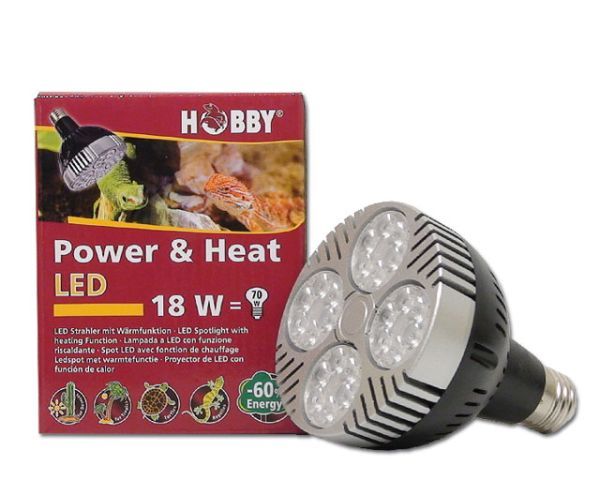 Hobby POWER HEAT LED 18W Terrarium-Reptilienlampe