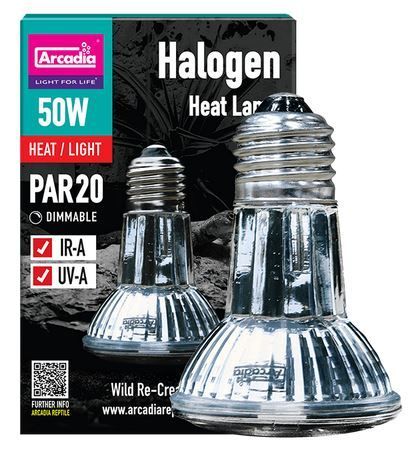Arcadia Halogen Basking Spot 50W Terrarien- &amp; Reptilienlampe