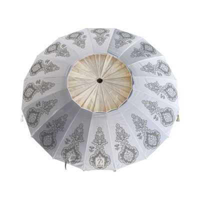 Sonnenschirm Weiß Ø 220 cm SPF50+ Boho