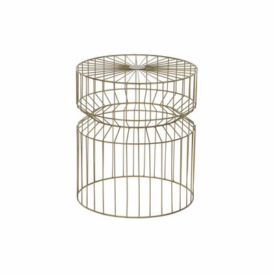 kleines Beistelltischchen DKD Home Decor Gold 40,5 x 40,5 x 46 cm