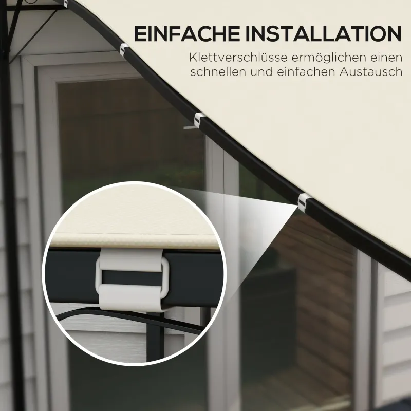 Pergola-Ersatzdach, wetterbeständig, 297 cm x 243 cm, Beige
