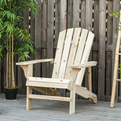 Adirondack Gartenstuhl Outdoor Stuhl 78L x 89B x 88H cm Massivholz
