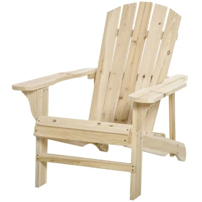Adirondack Gartenstuhl Outdoor Stuhl 78L x 89B x 88H cm Massivholz