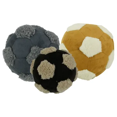 All For Paws Lammwolle-Kuschelfußball - Hundespielzeug - Ø15 cm