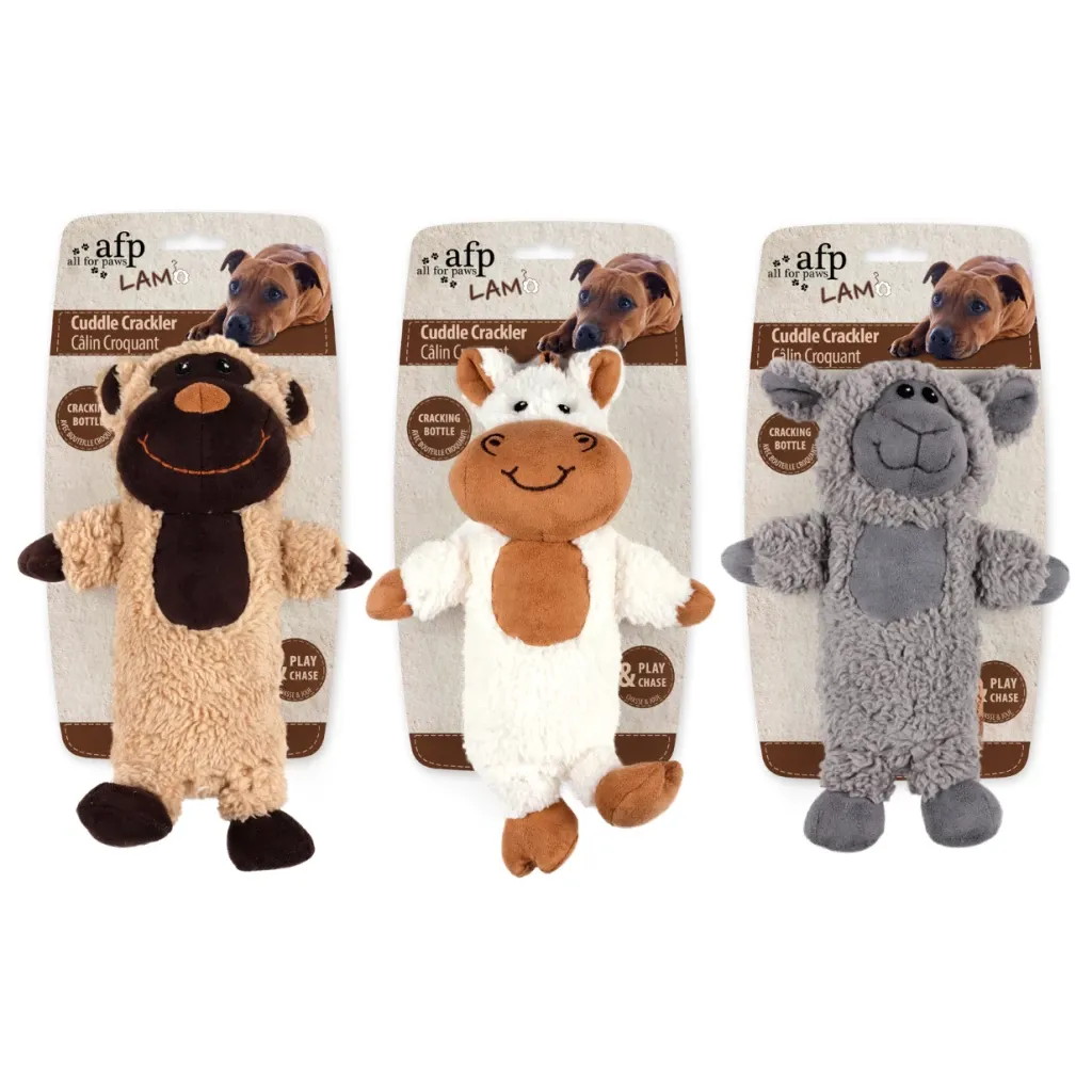 All For Paws Lammwolle Cuddle Crackler - Hundespielzeug - 27,5 x 18,5 x 9,7 cm, sortiert