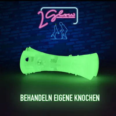 2 Glow Treat Bone of it's Own - Leuchtender Hundeknochen