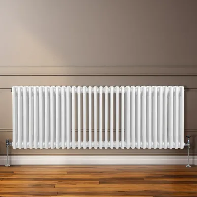 raditioneller 3-Spalten-Heizkörper Weiss, 600 x 1462 mm