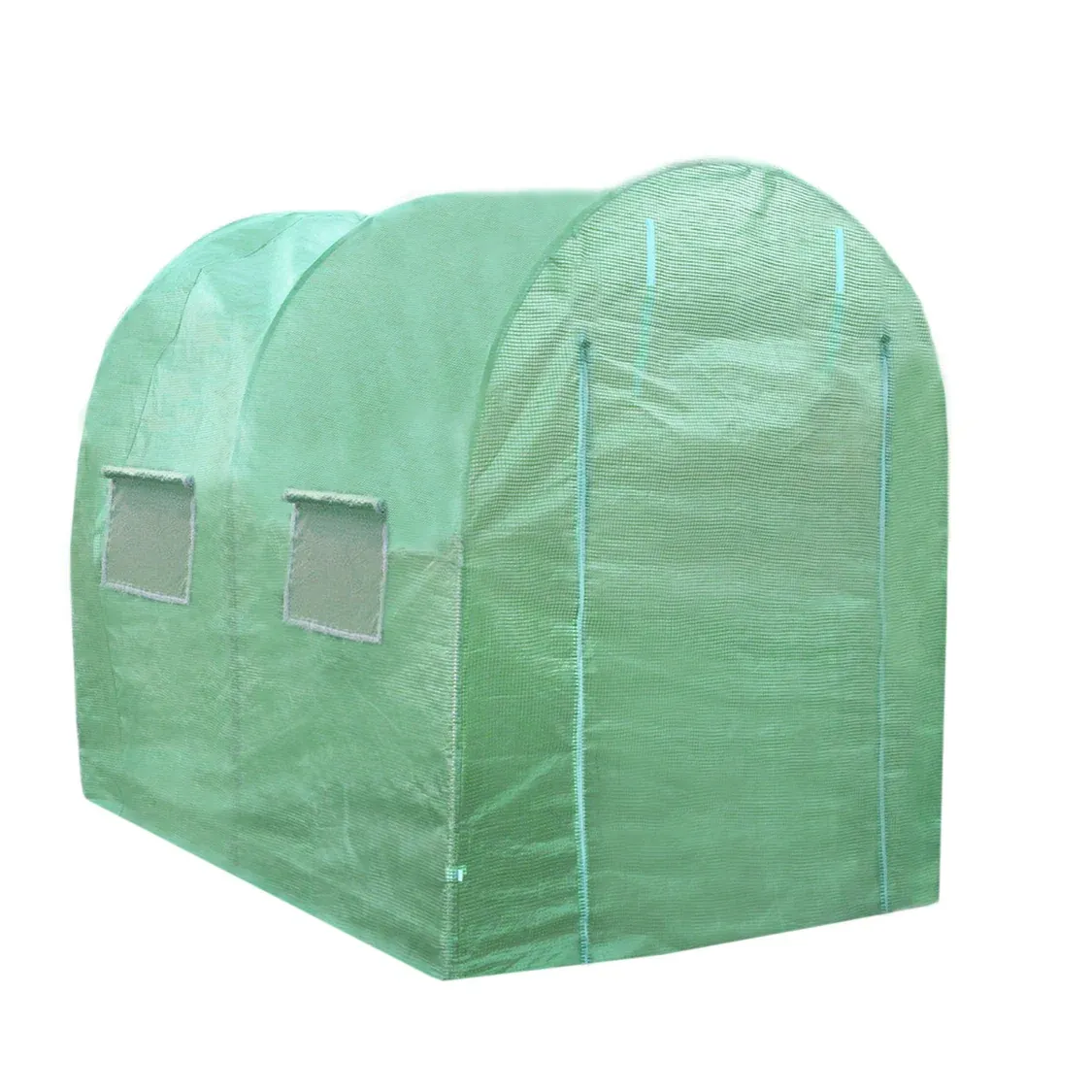 Polytunnel Gewächshaus 4 x 2 m mit 25 mm Stahlrahmen und PE-Abdeckung