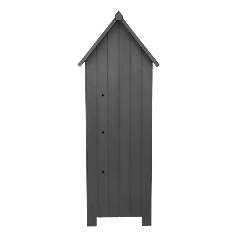 Gartenschrank aus Holz Grau – Wetterfester &amp; sicherer Stauraum für Garten und Balkon