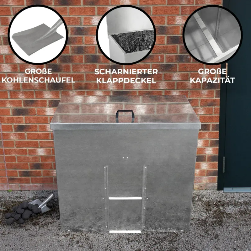 Kohleeimer500kg – Robuste & wasserdichte Lagerung für Kohle, Holz & Pellets