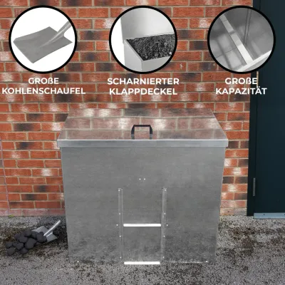 Kohleeimer500kg – Robuste & wasserdichte Lagerung für Kohle, Holz & Pellets