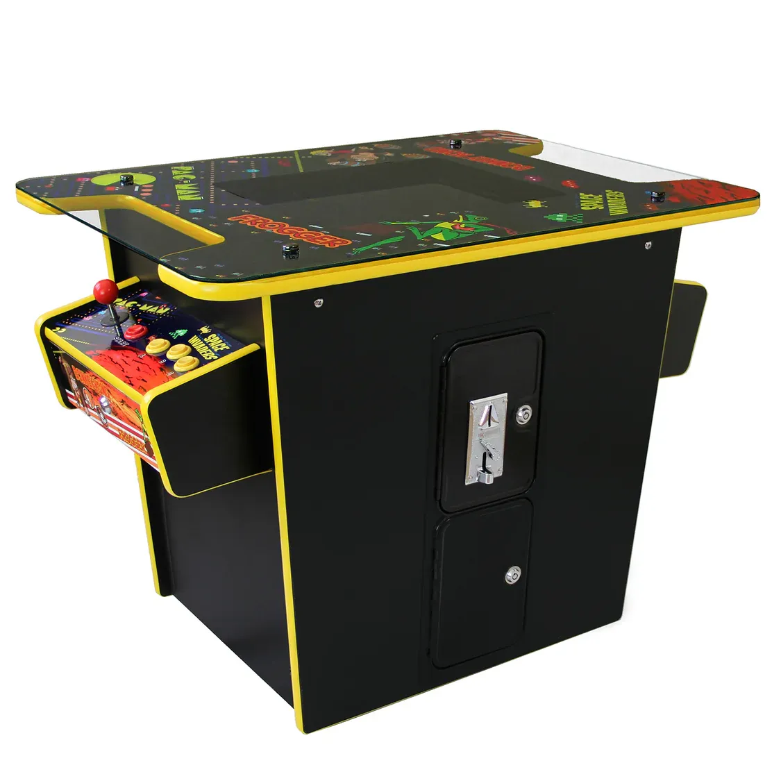 Arcade Spielautomat mit 60 klassischen Spielen | 19&quot; LCD, 1–2 Spieler, Joystick/Tasten