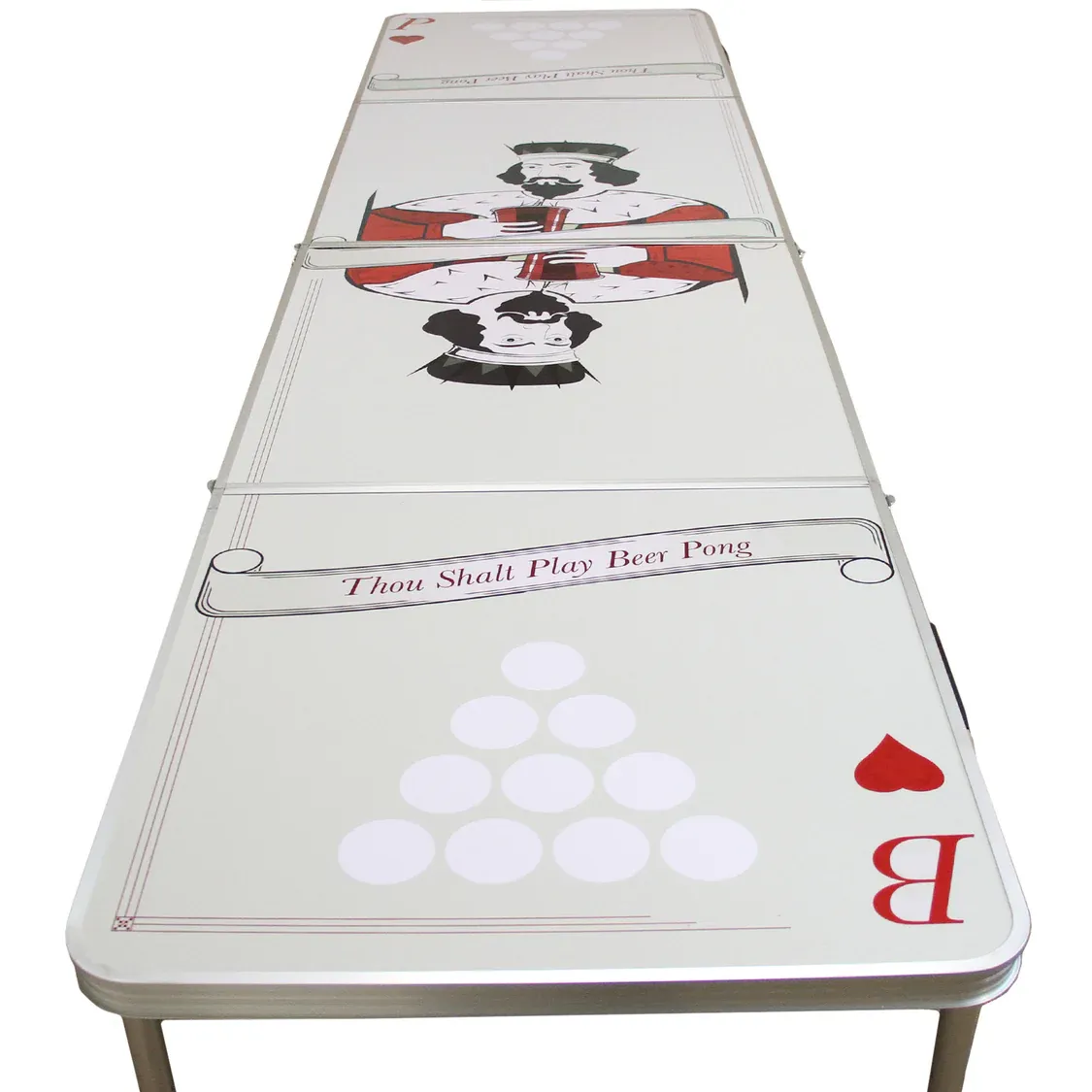 Faltbarer Bier-Pong Tisch 240 x 60 cm | Leicht, robust, indoor/outdoor
