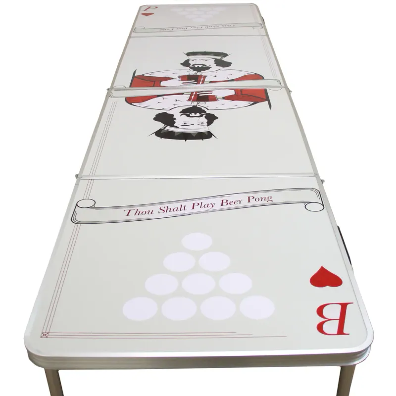 Faltbarer Bier-Pong Tisch 240 x 60 cm | Leicht, robust, indoor/outdoor