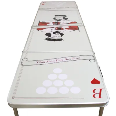Faltbarer Bier-Pong Tisch 240 x 60 cm | Leicht, robust, indoor/outdoor