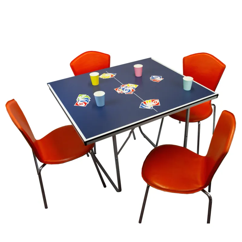 Klapptischtennisplatte für Zuhause & Büro | inkl. Netz, Schlägern + 2 extra Bälle
