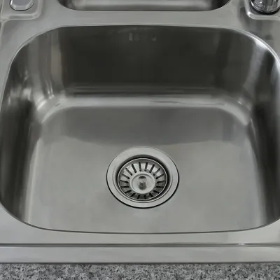 Premium Edelstahl Küchenspüle 1,5 Becken | 0,9 mm, 1050 x 500 mm