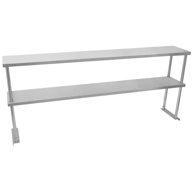 Gastronomie Edelstahl Doppelregal 180 cm | 304 Edelstahl, 100 kg je Regal, einfache Montage