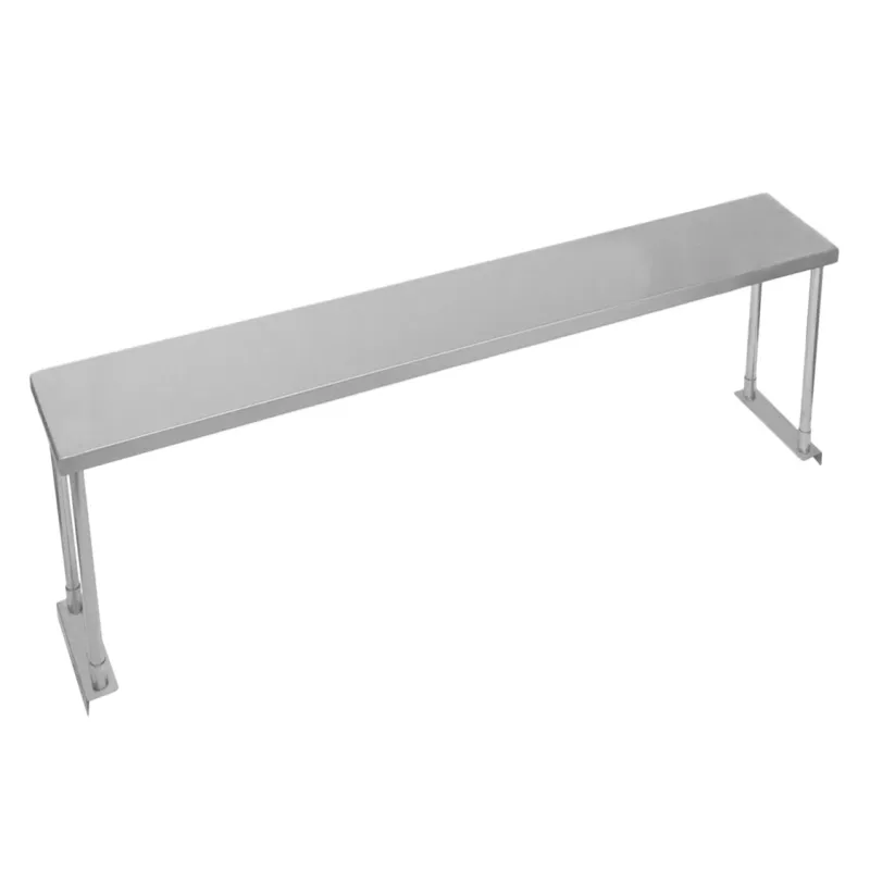 Gastro Edelstahl Regal 180 cm | 304 Edelstahl, 100 kg Tragkraft, inkl. Befestigungsset
