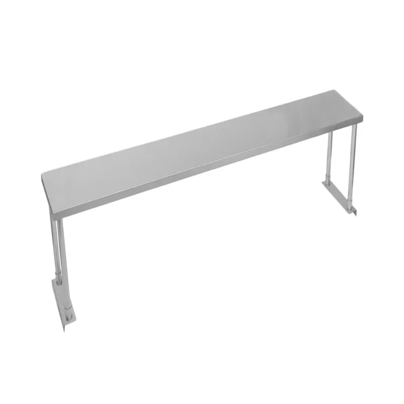 Gastrotisch Edelstahl 150 x 60 x 90 cm | 250 kg Traglast, Aufkantung, verstellbare Ablage/Füsse